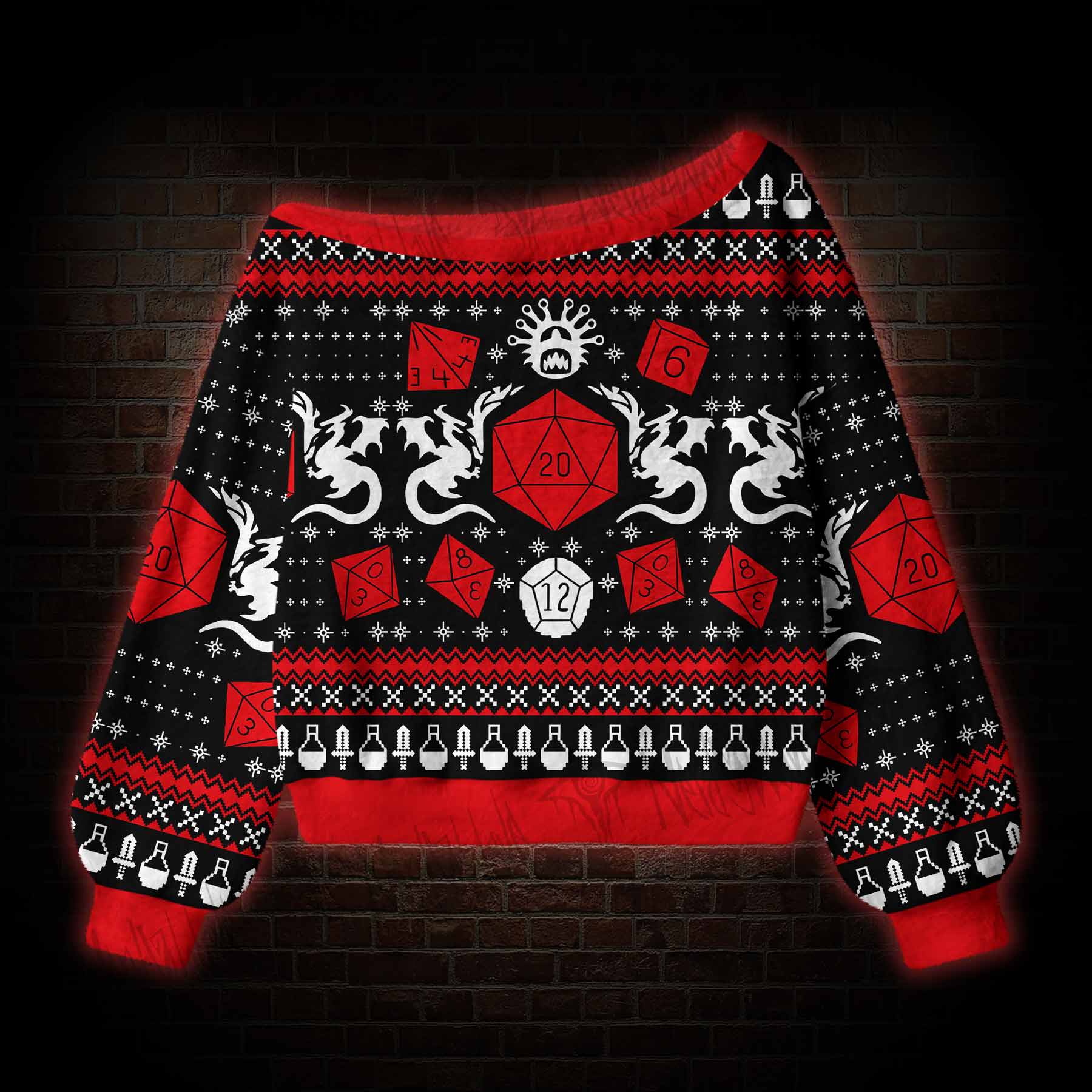 Merry Critmas Off Shoulder Ugly Sweater