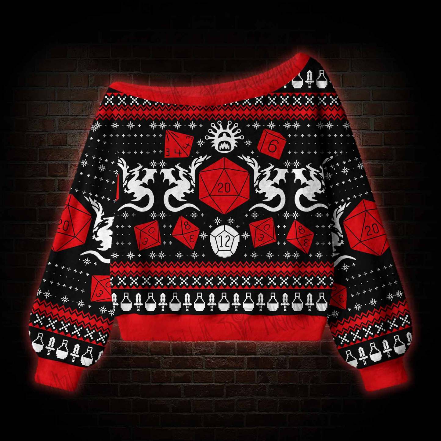 Merry Critmas Off Shoulder Ugly Sweater