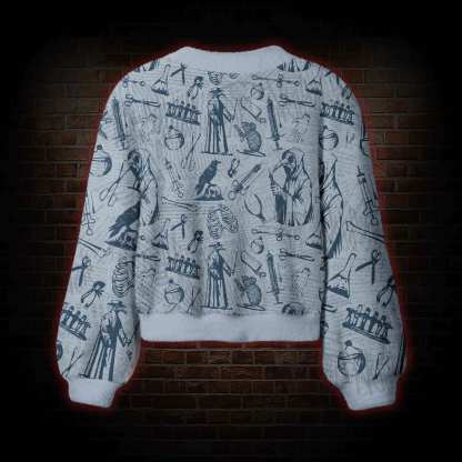 Plague Doctor Women's Cardigan Sweater