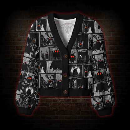 Mothman Comic Women's Cardigan Sweater