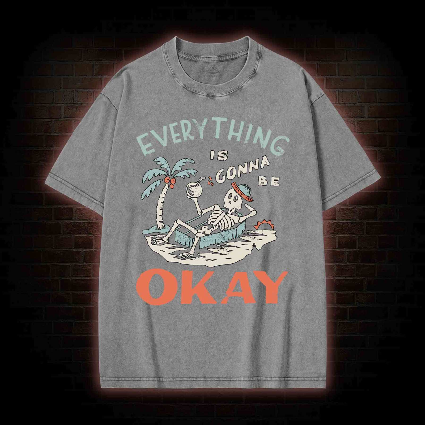 Everything Is Gonna Be Okay Washed T-shirt