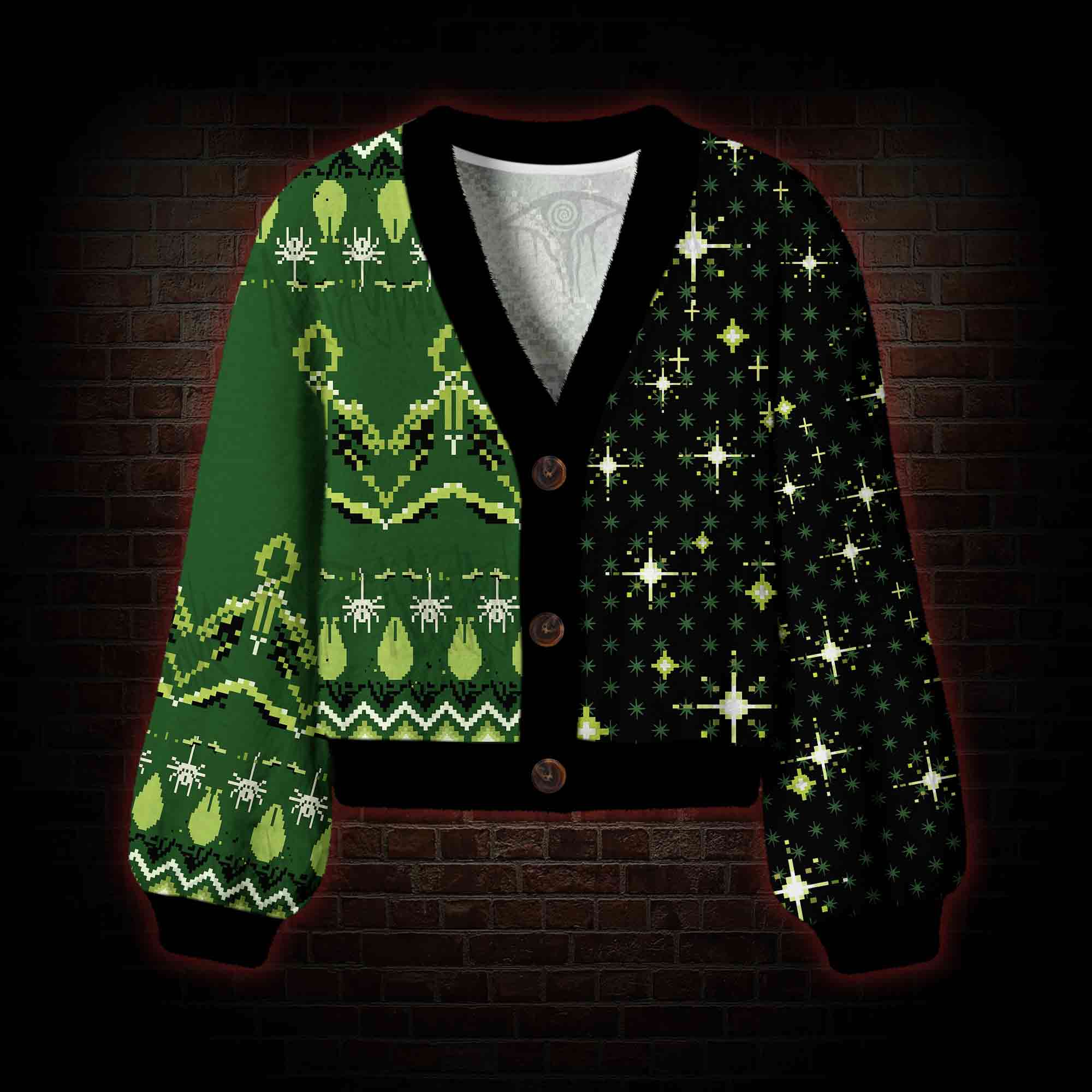 Alien in Space Women's Cardigan Sweater