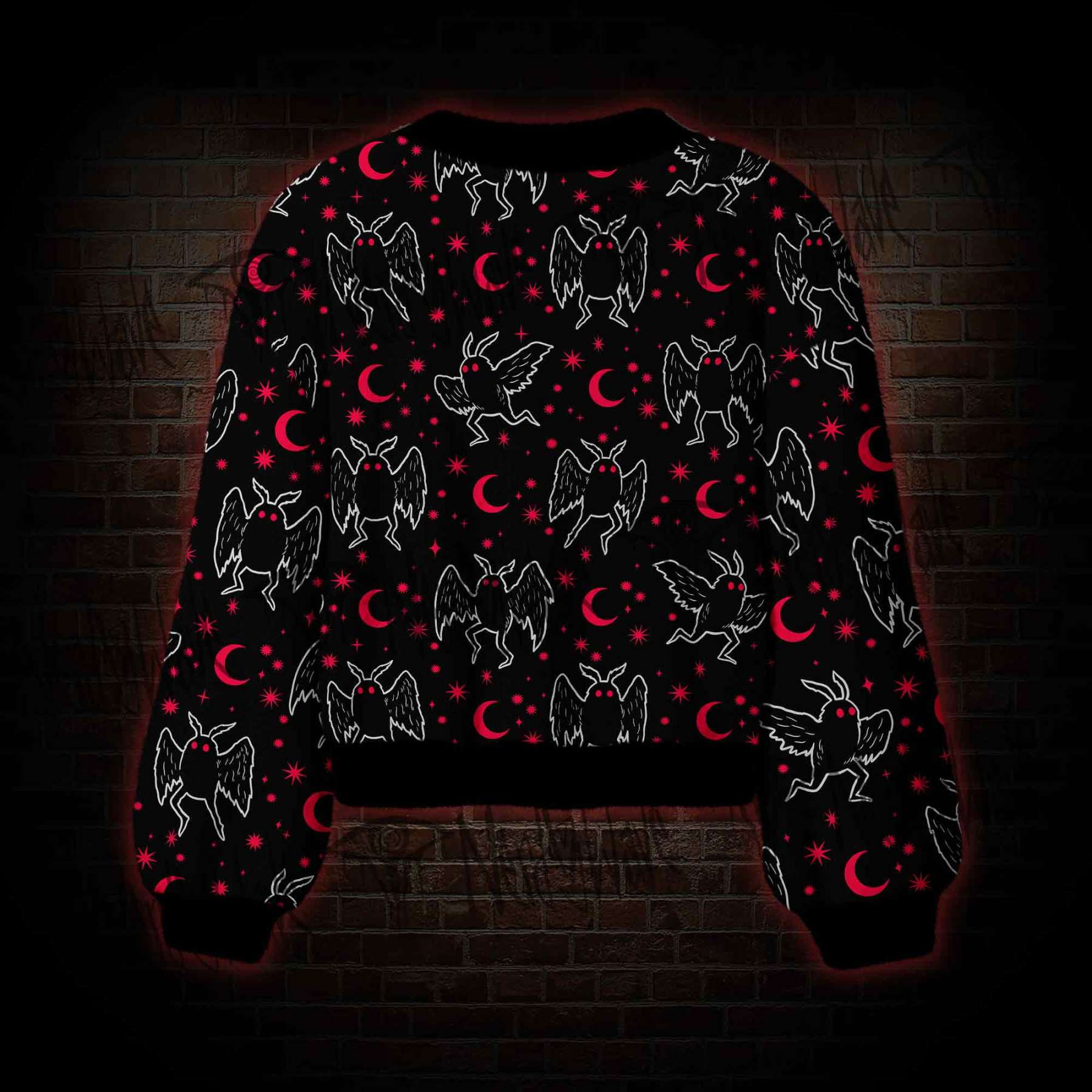 Mothman Night Women's Cardigan Sweater