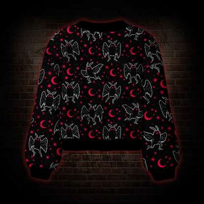 Mothman Night Women's Cardigan Sweater