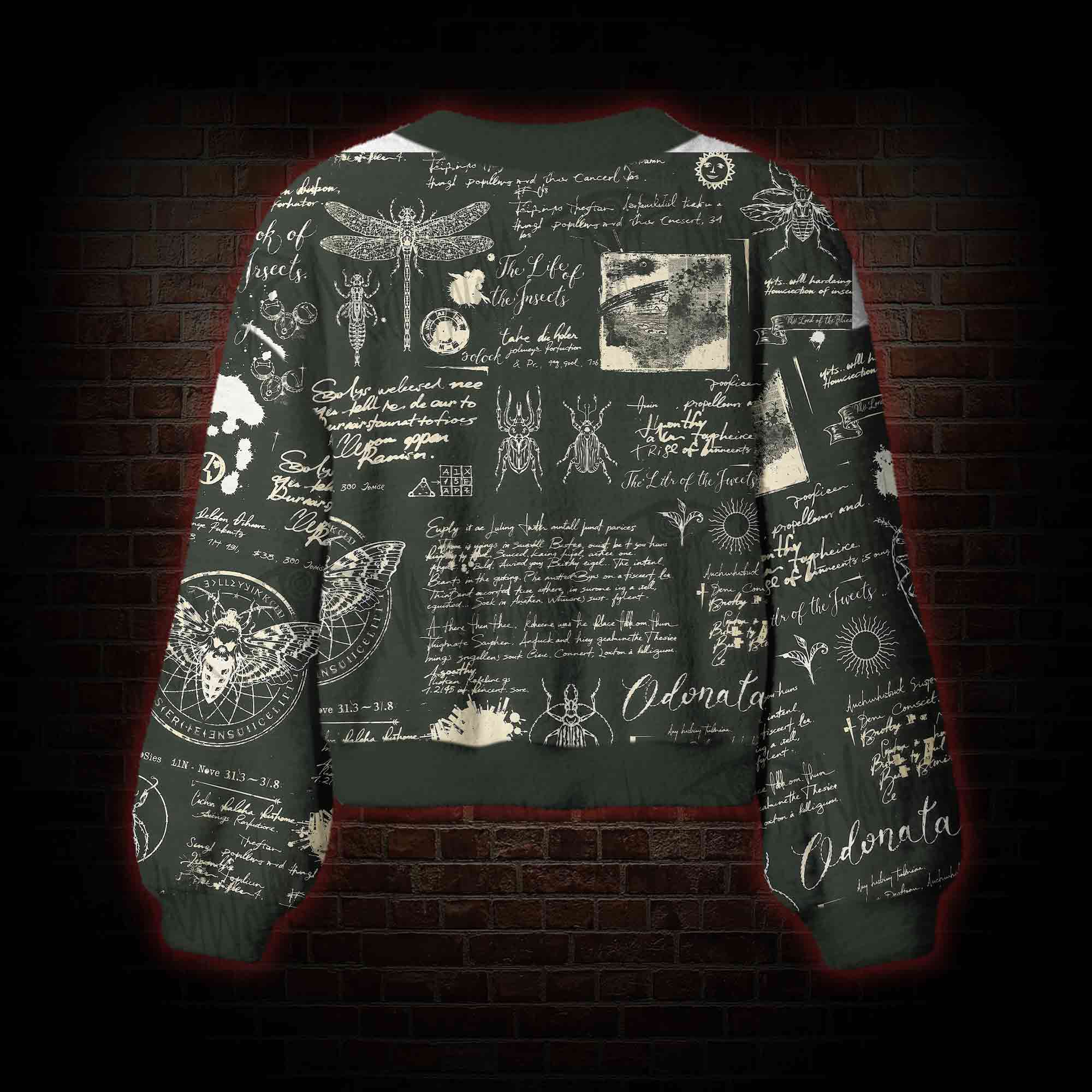 Retro Insects Women's Cardigan Sweater