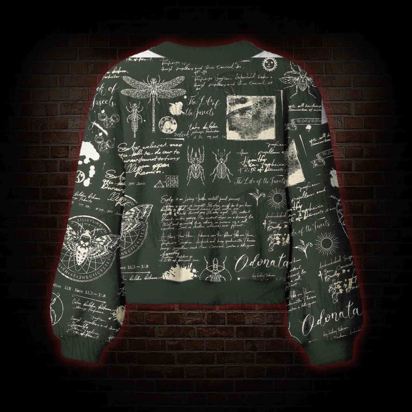 Retro Insects Women's Cardigan Sweater