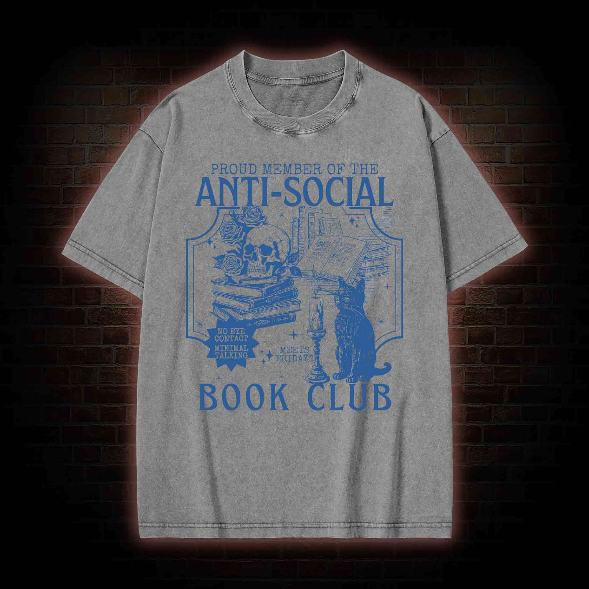 Anti-Social Book Club Washed T-shirt