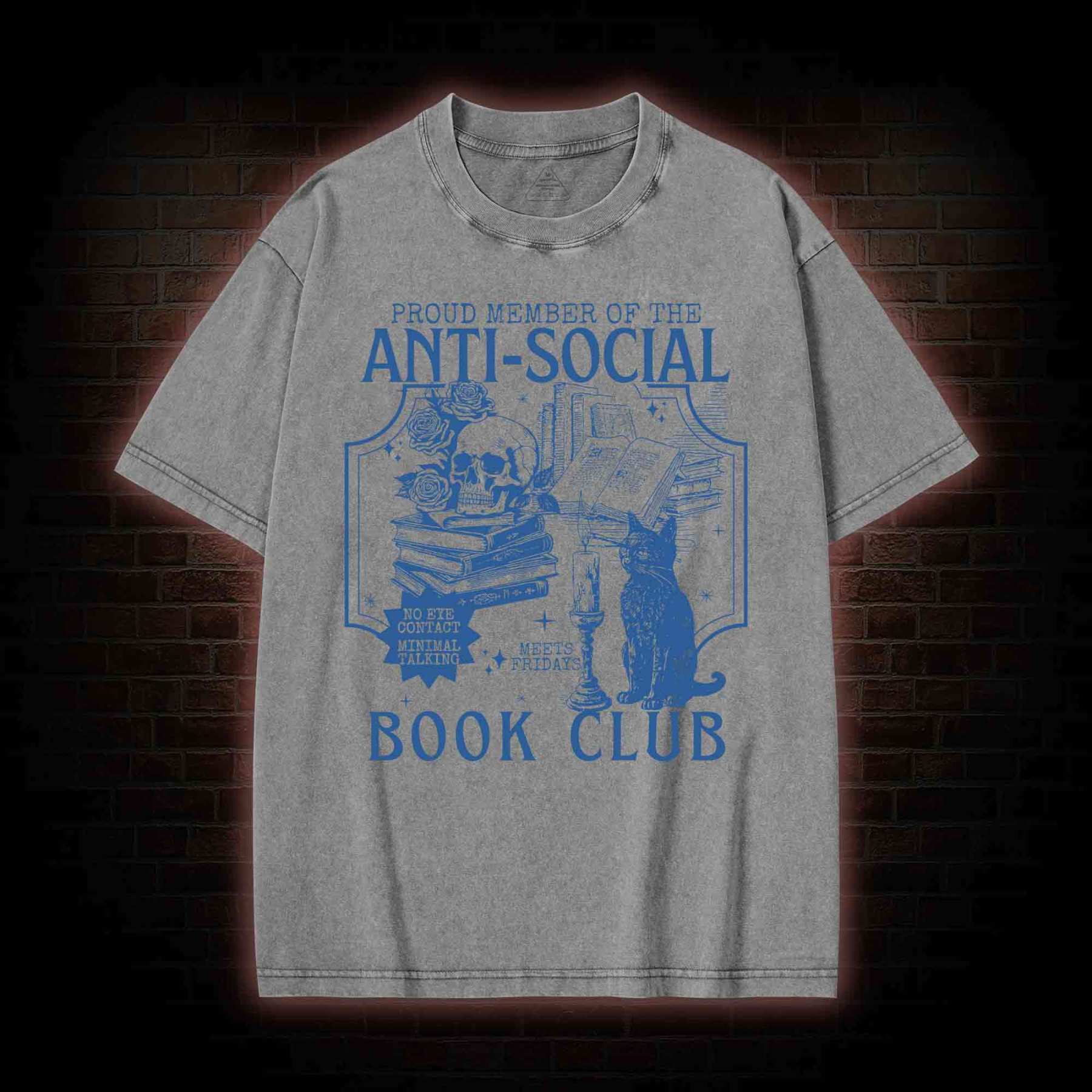 Anti-Social Book Club Washed T-shirt