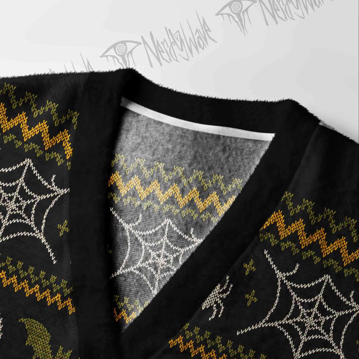 Halloween Retro Skull Cardigan Sweater