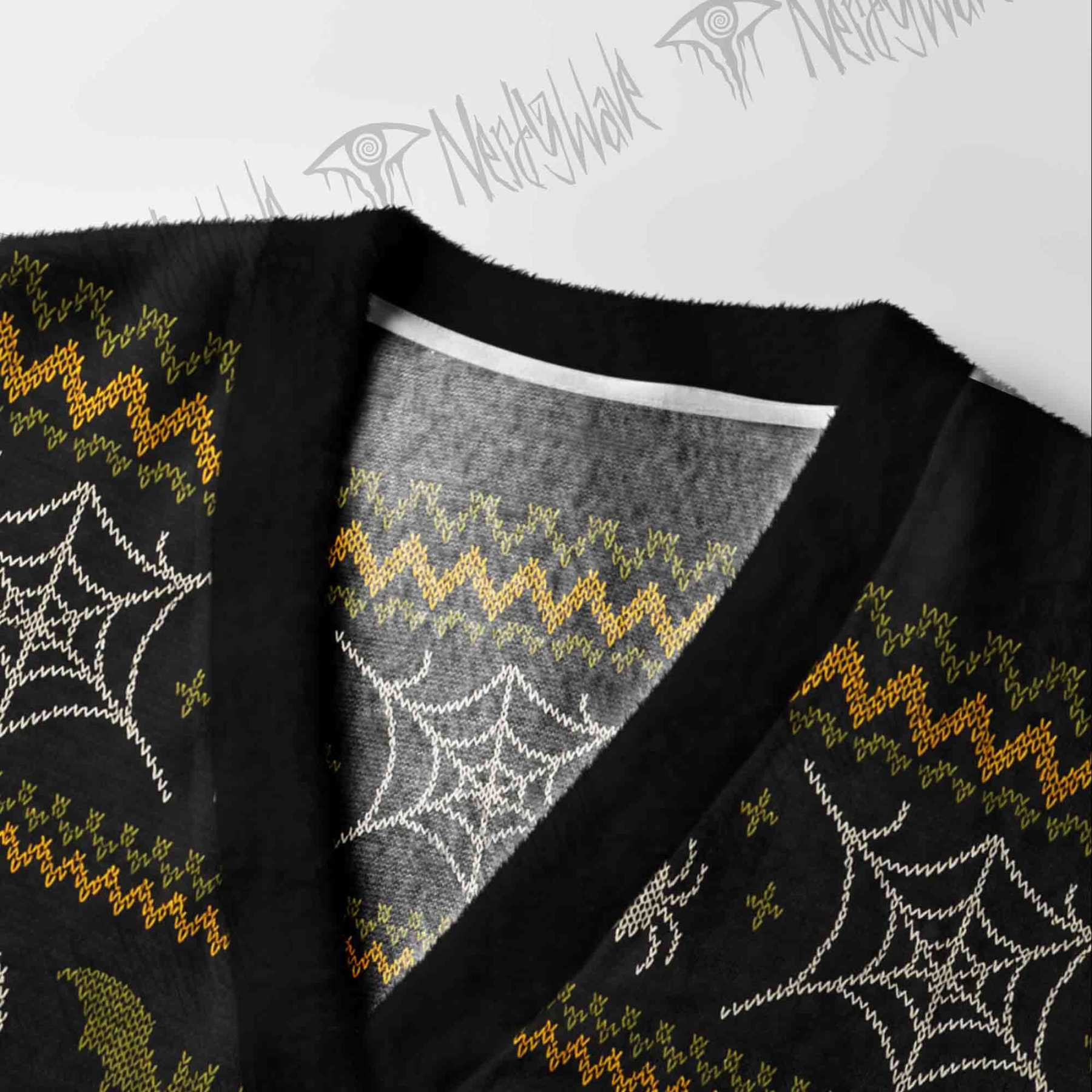 Halloween Retro Skull Cardigan Sweater