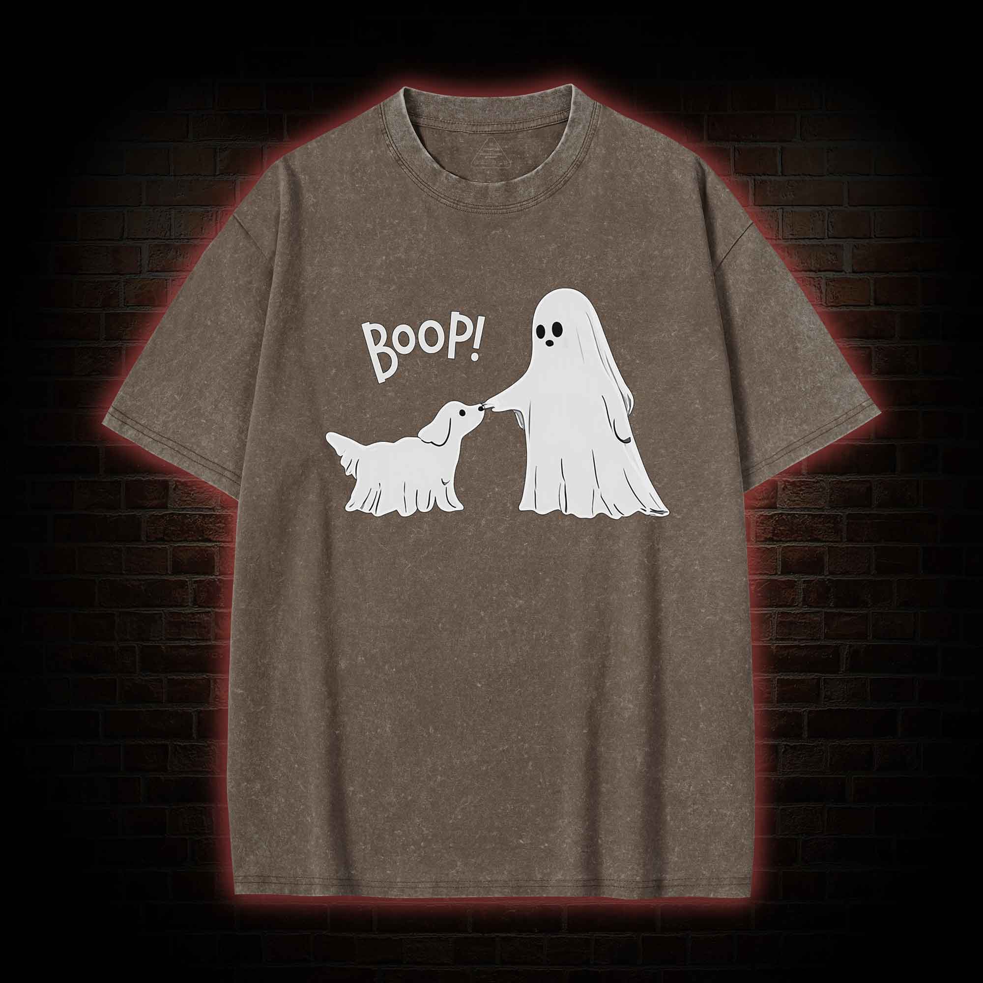 Boop Ghost Dog Washed T-shirt