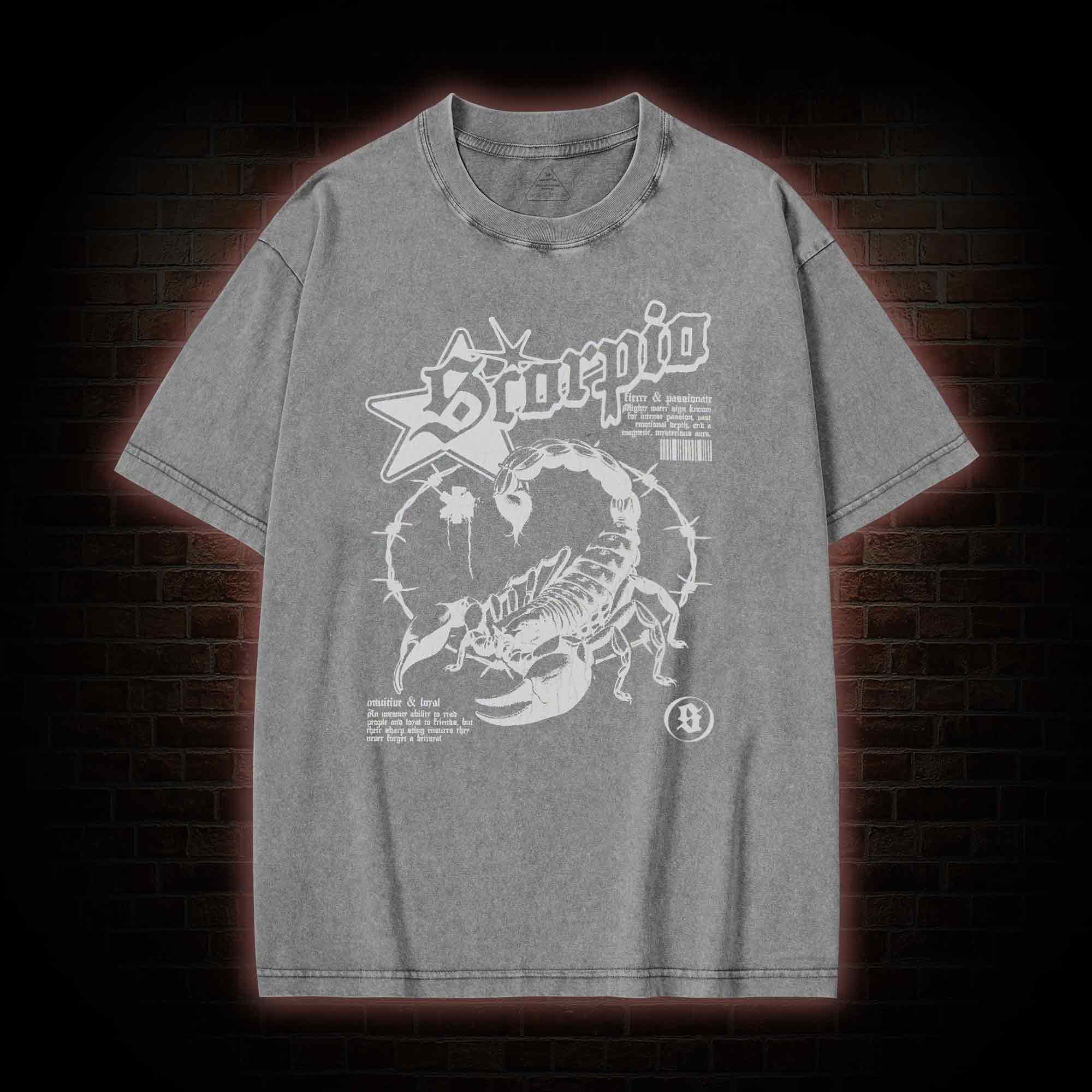 90s Horoscope Scorpio Washed T-shirt