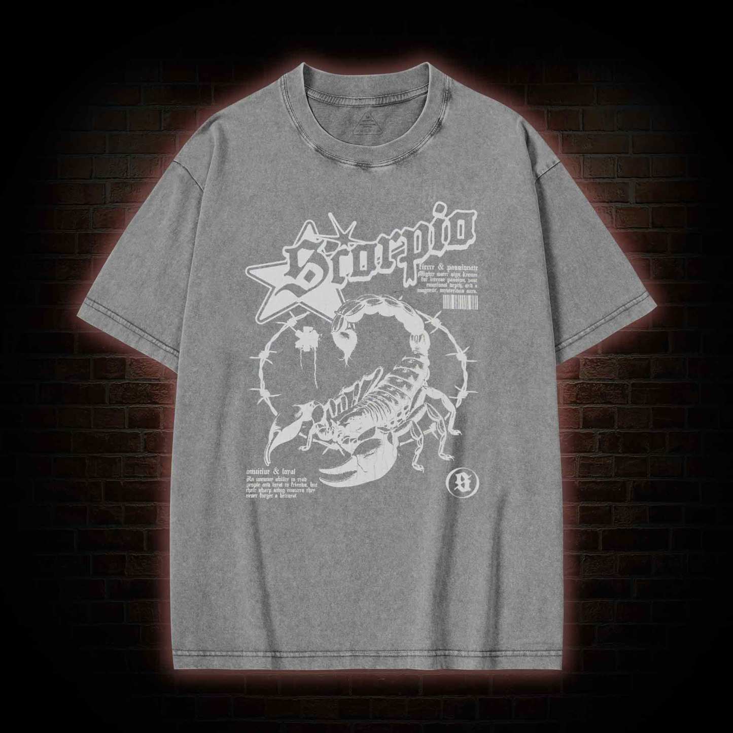 90s Horoscope Scorpio Washed T-shirt