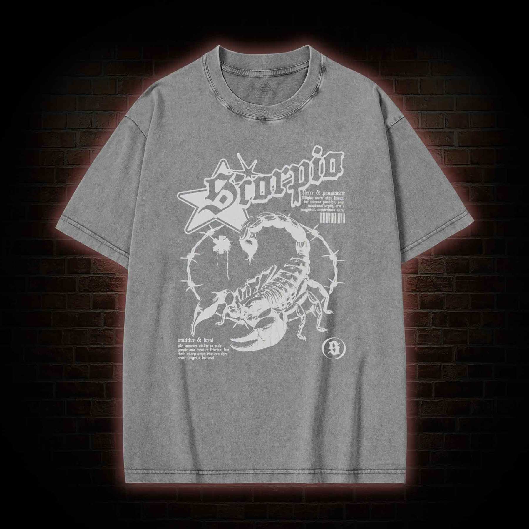 90s Horoscope Scorpio Washed T-shirt