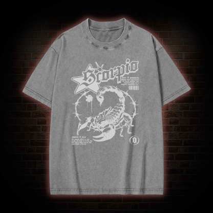 90s Horoscope Scorpio Washed T-shirt