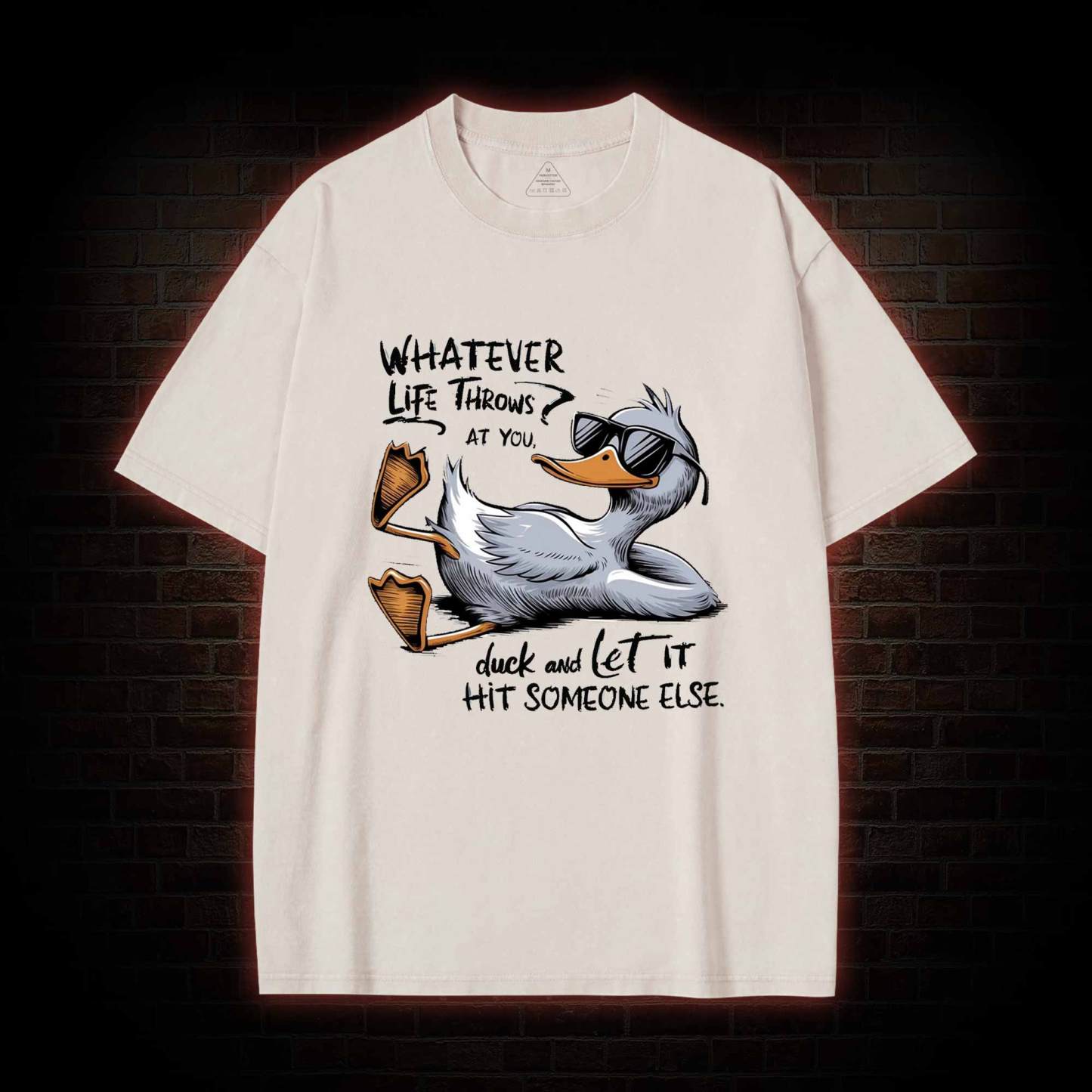 Whatever Life Throws at You Washed T-shirt