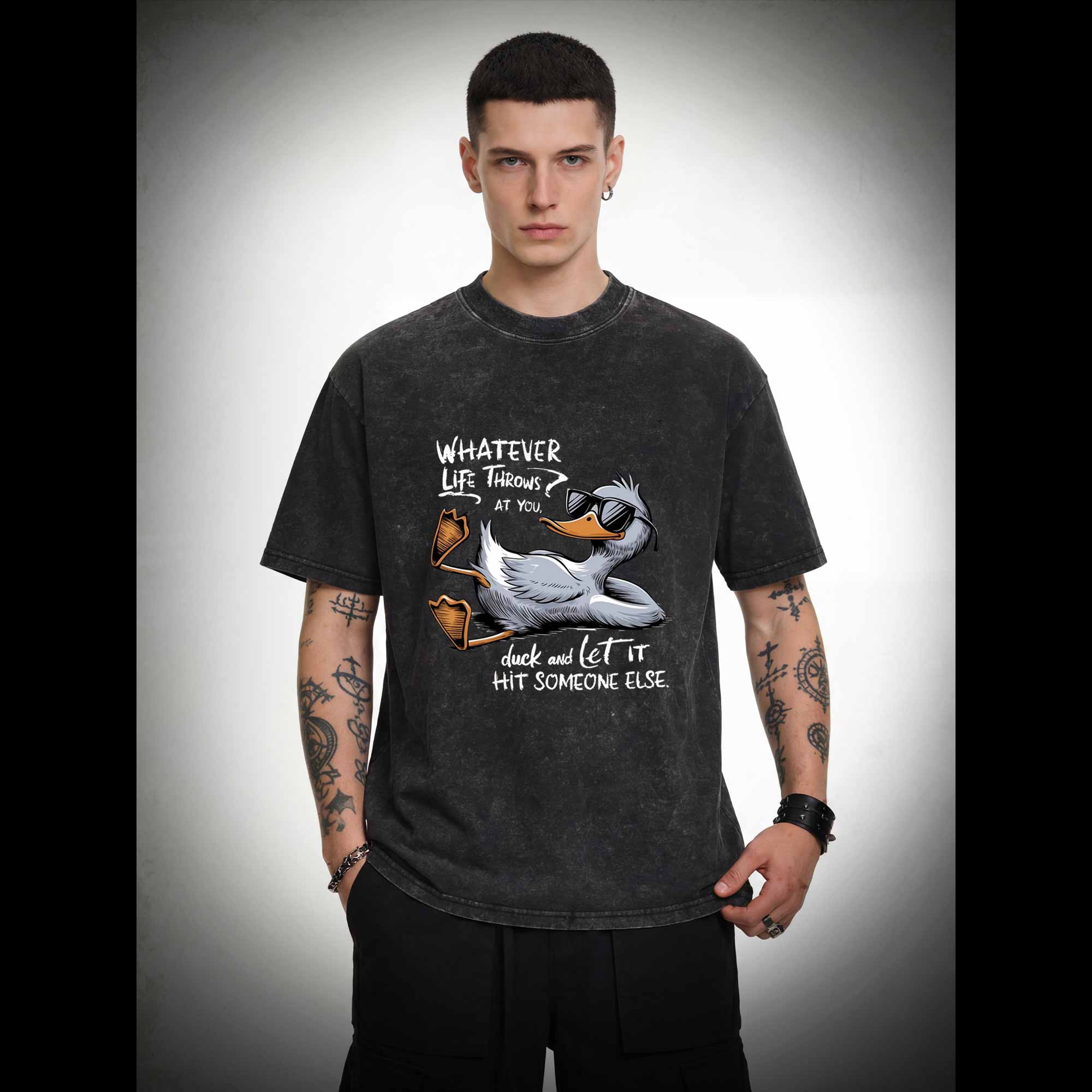 Whatever Life Throws at You Washed T-shirt