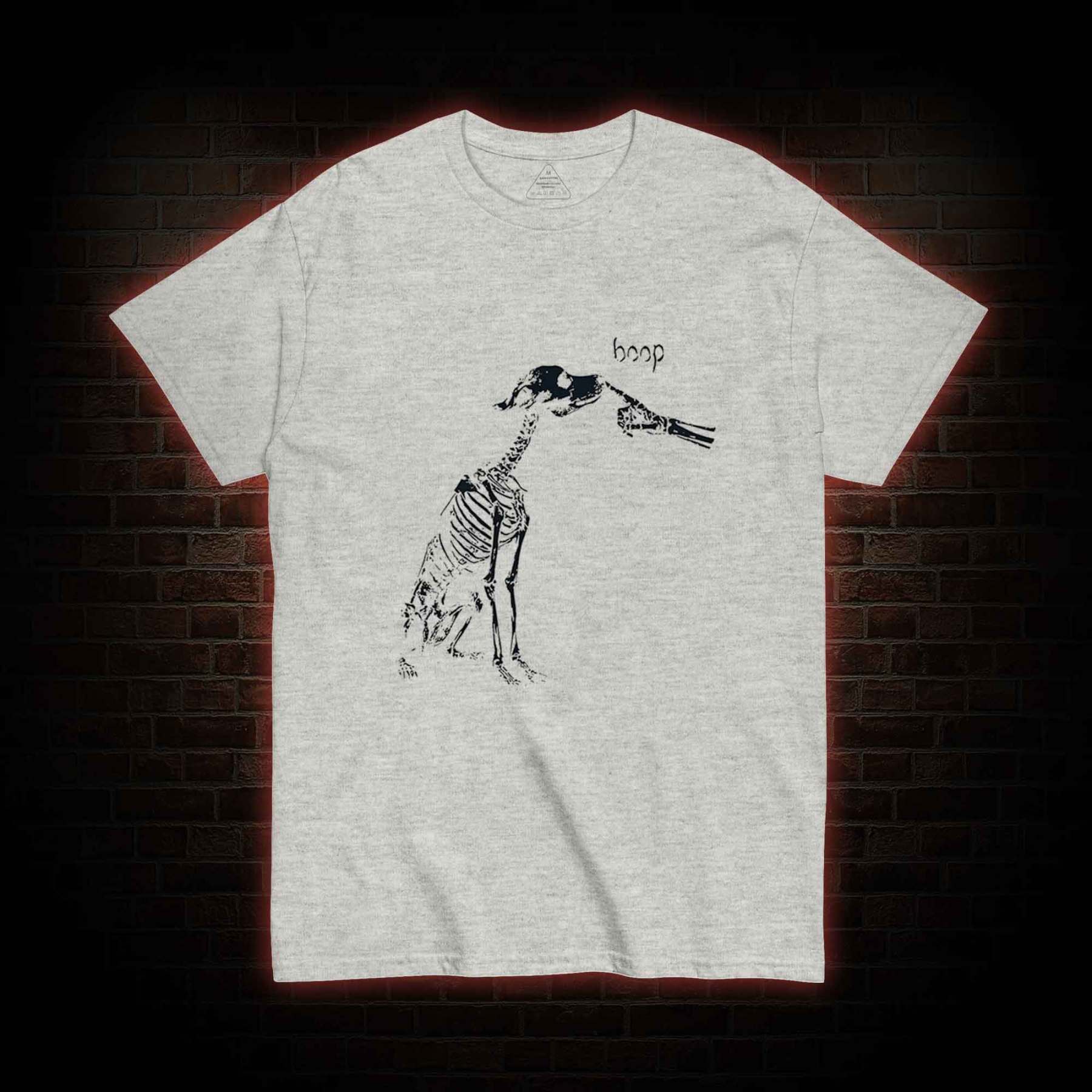 Boop Dog Skeleton Halloween T-shirt