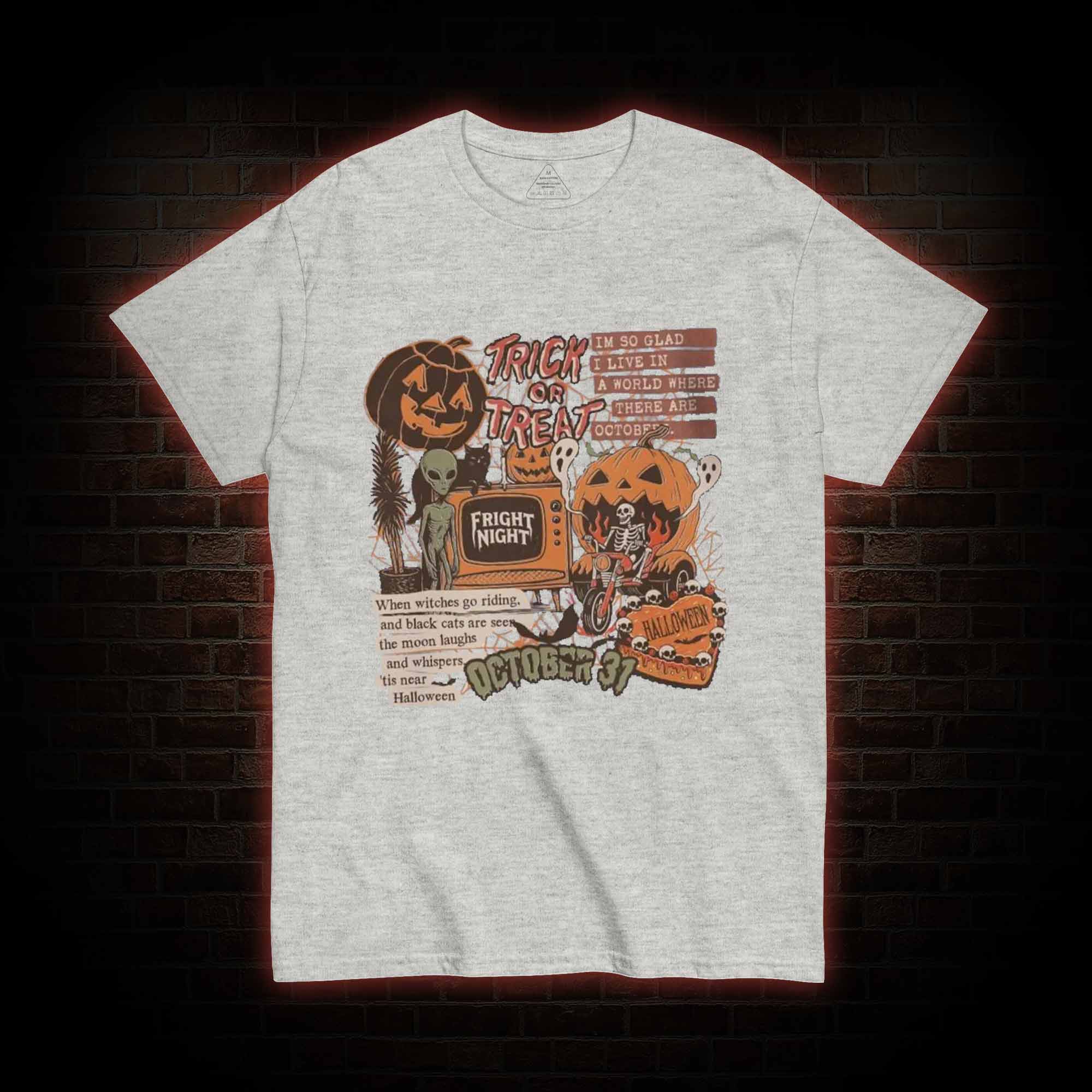 Vintage Halloween Collage T-shirt