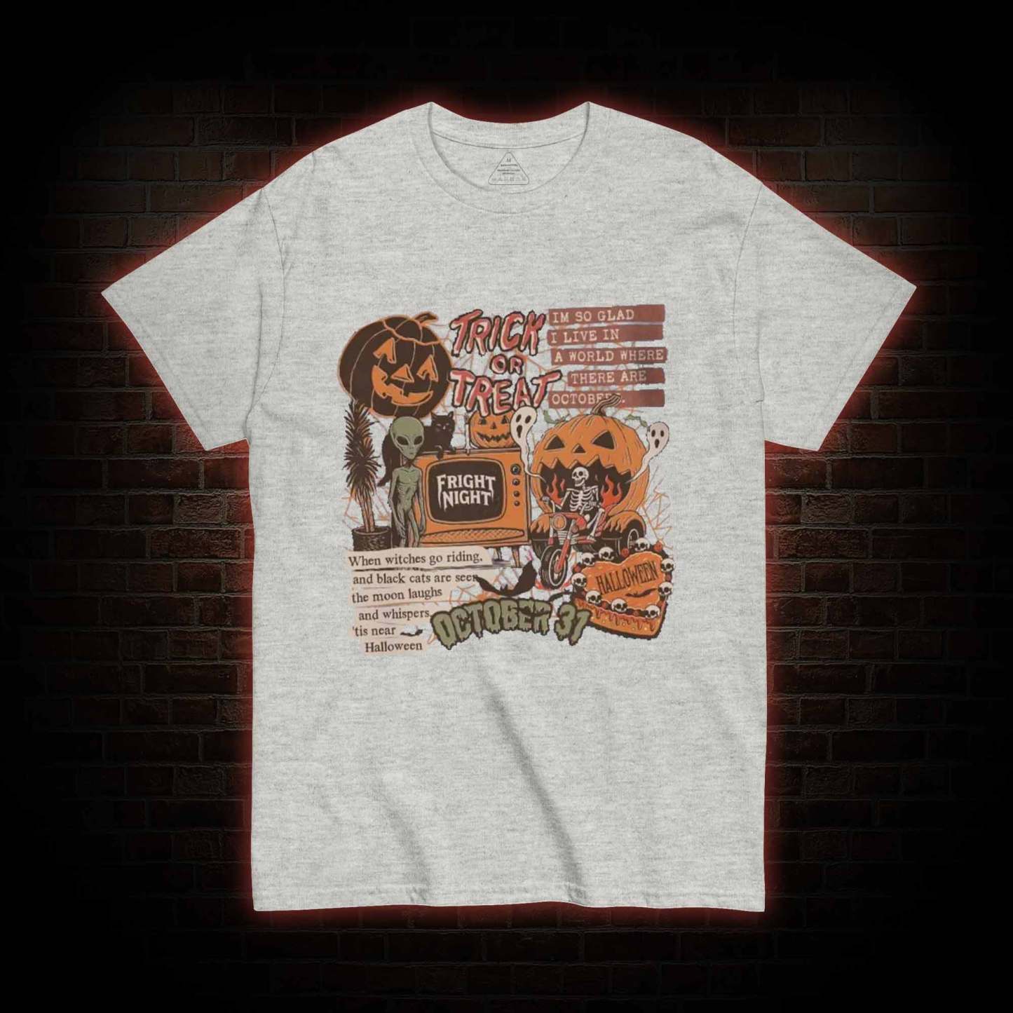 Vintage Halloween Collage T-shirt
