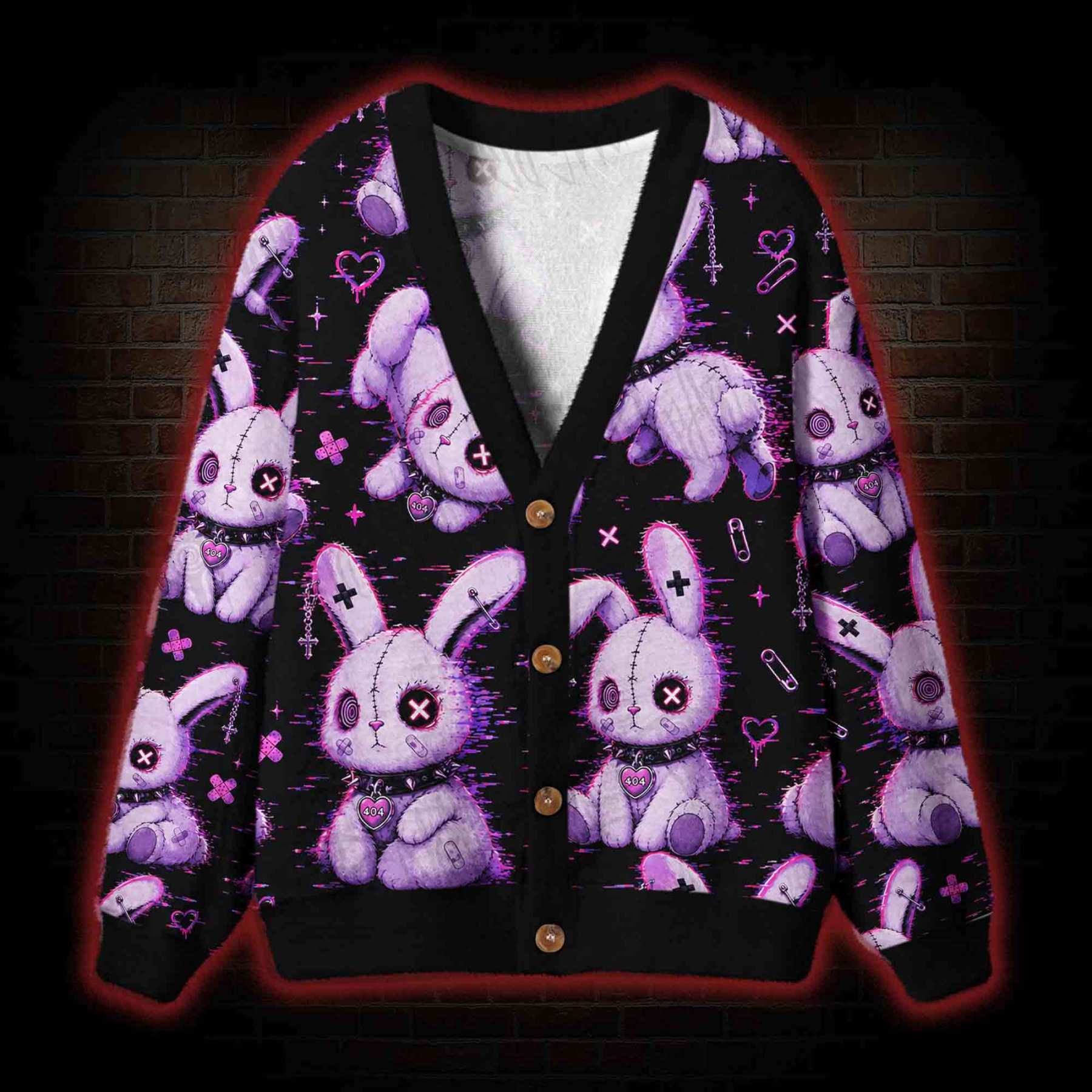 Error 404 Not Found Cardigan Sweater