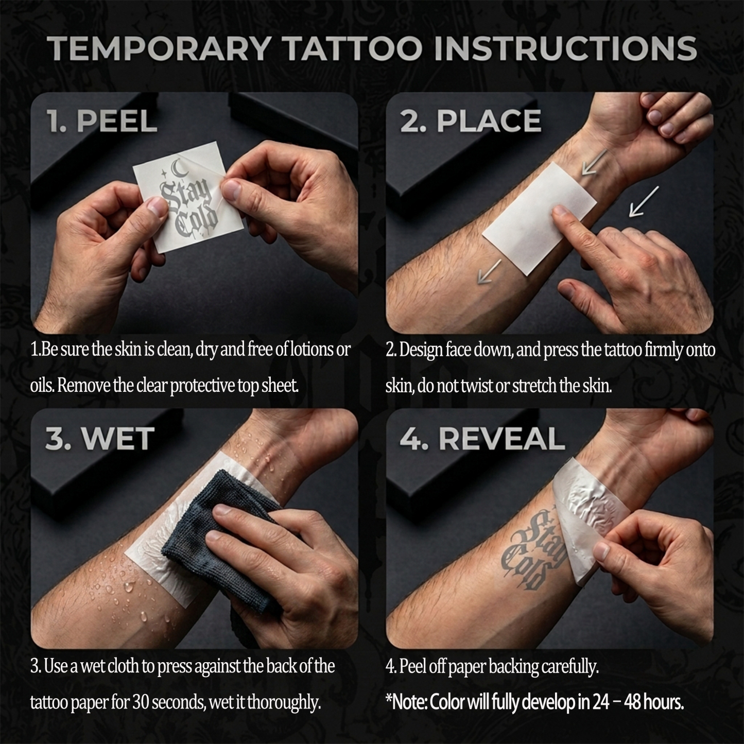Time Bloom Temporary Tattoo