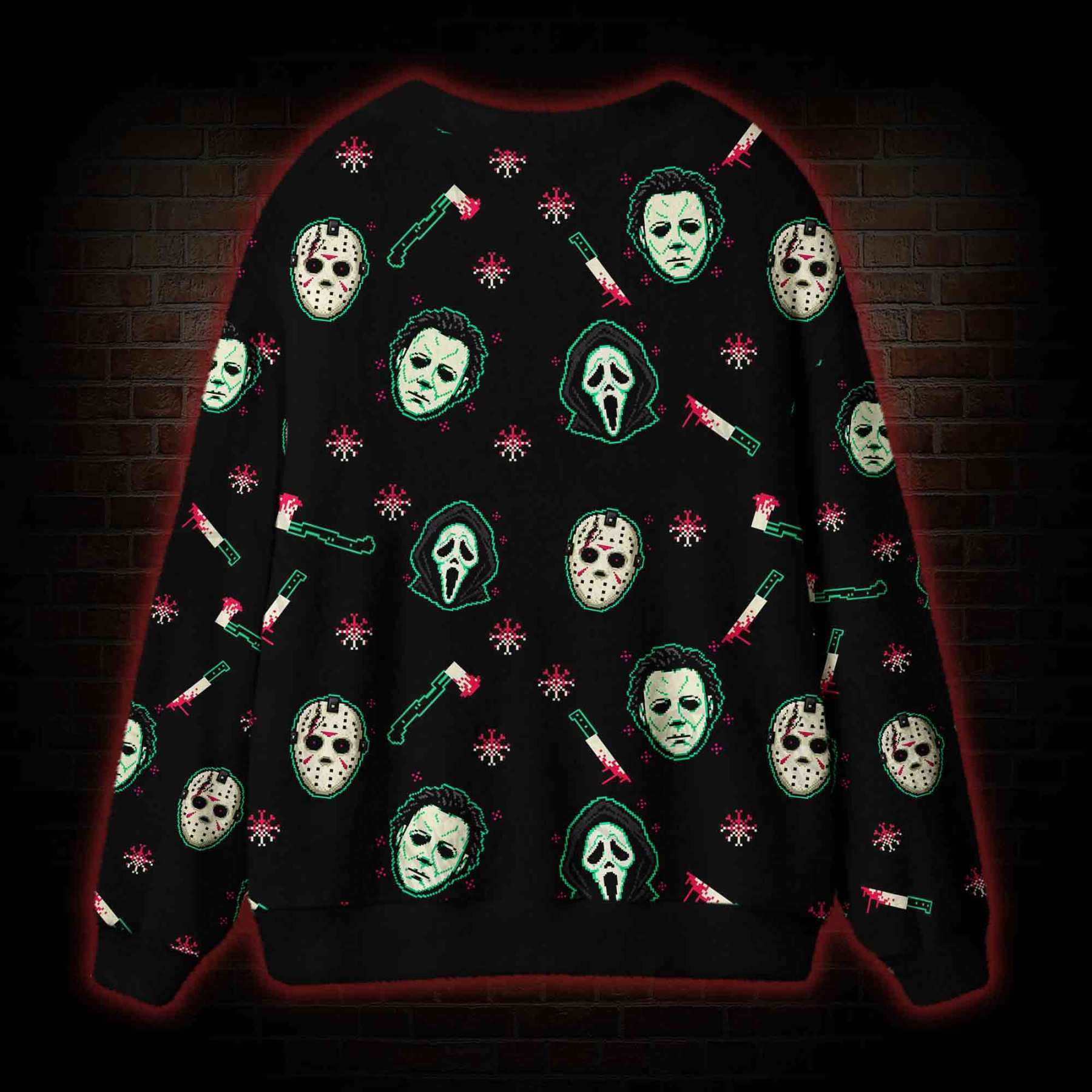 Slasher Icons Cardigan Sweater