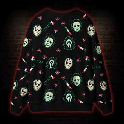 Slasher Icons Cardigan Sweater
