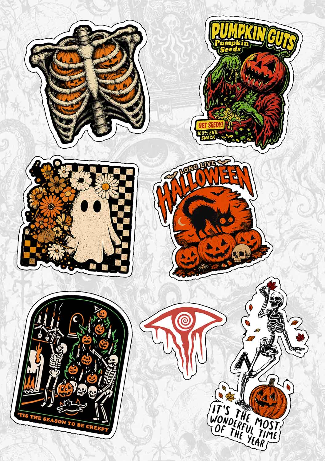 Halloween Sticker (A5 whole page)