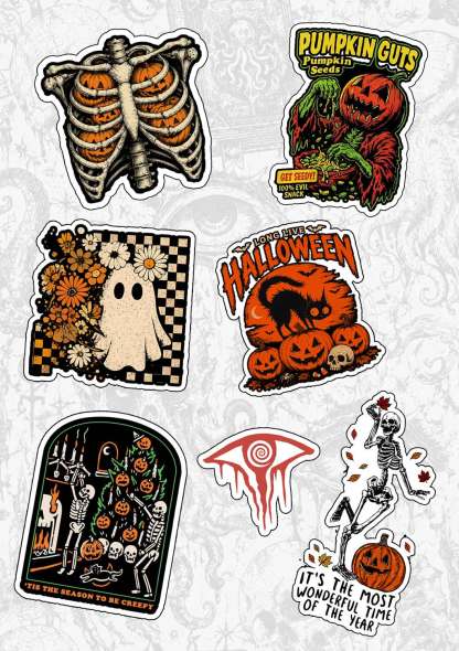 Halloween Sticker (A5 whole page)