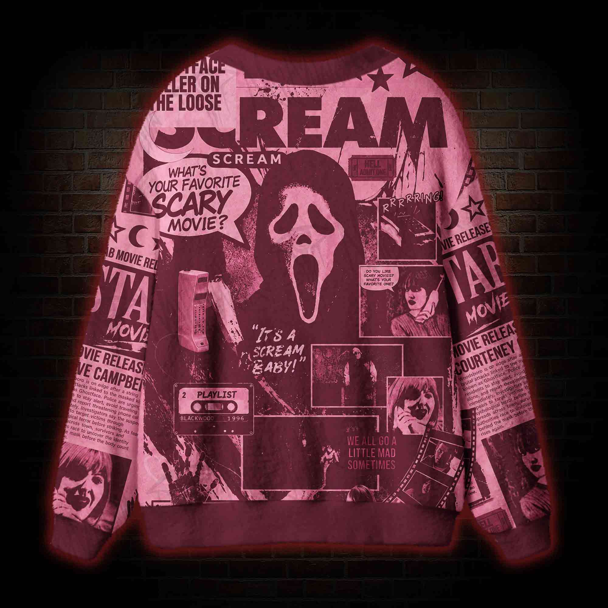 What's Your Favorite Scary Movie Cardigan Sweater