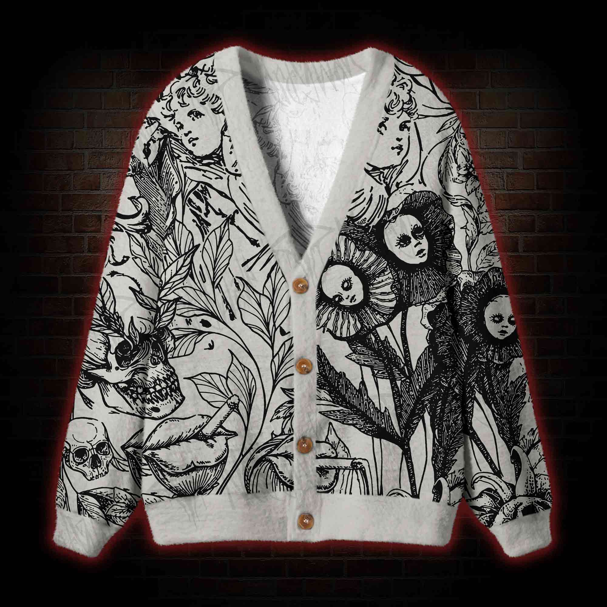 Memento Mori Cardigan Sweater