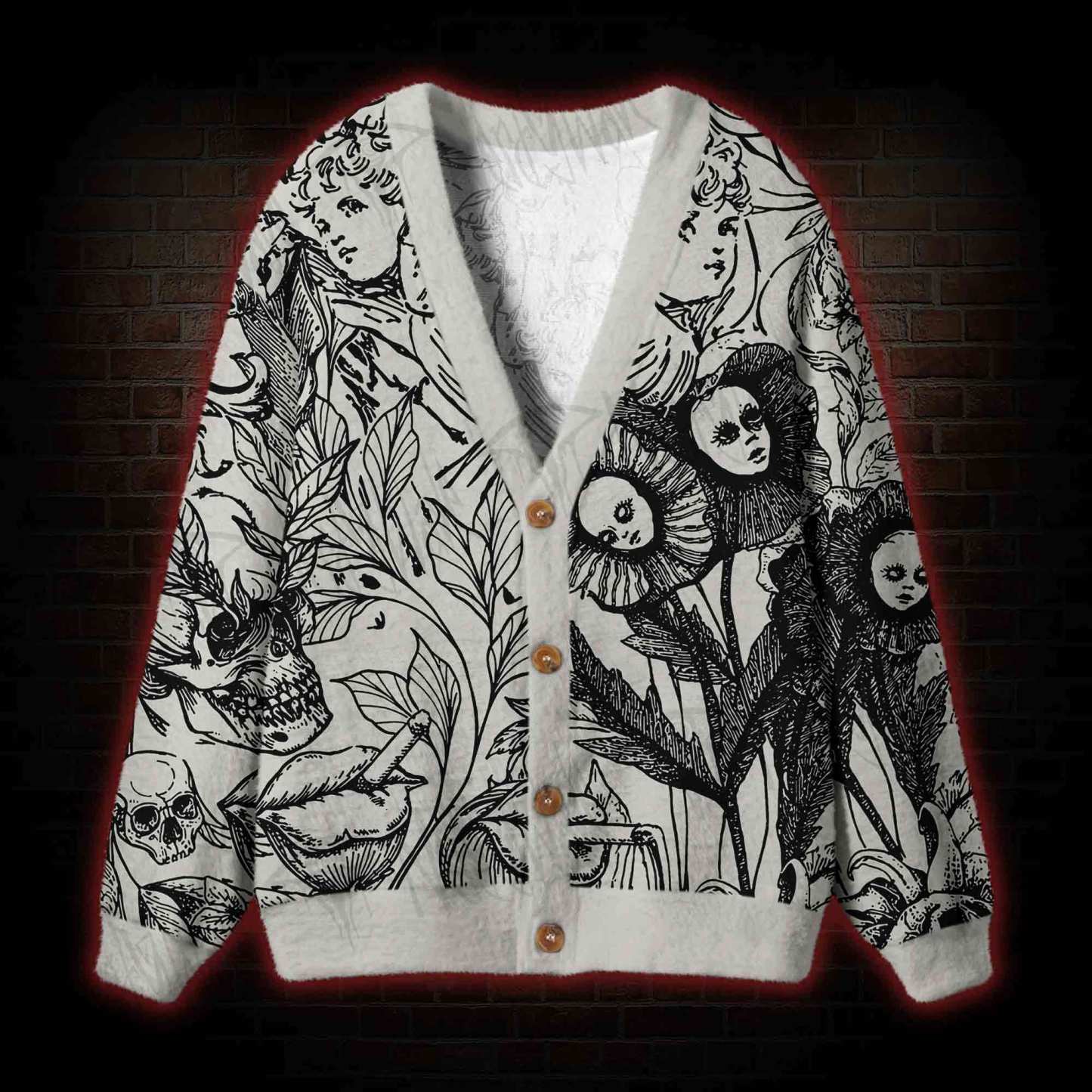 Memento Mori Cardigan Sweater