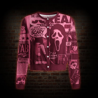 What's Your Favorite Scary Movie Light Weight Cardigan Sweater