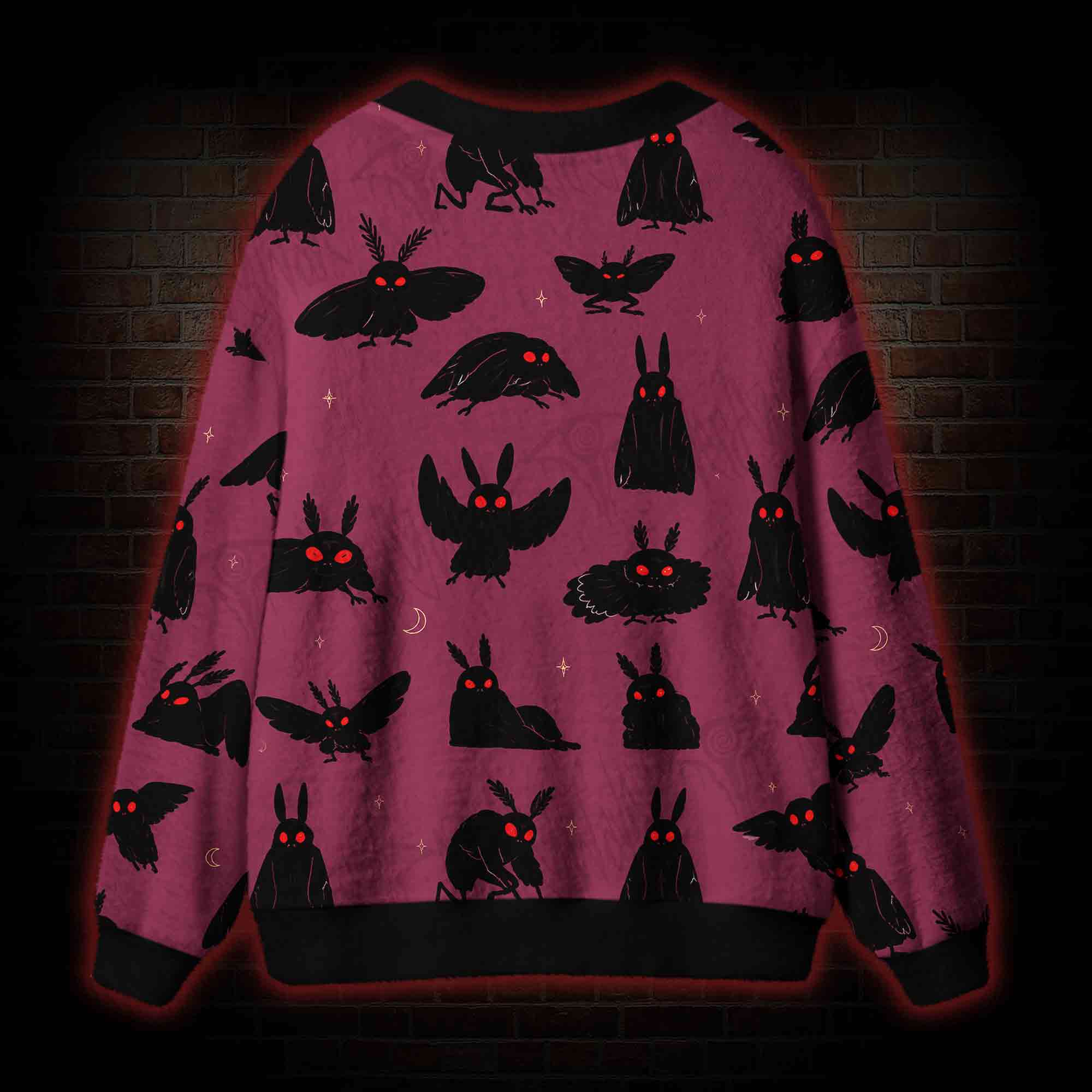 Cryptid Mothman Cardigan Sweater