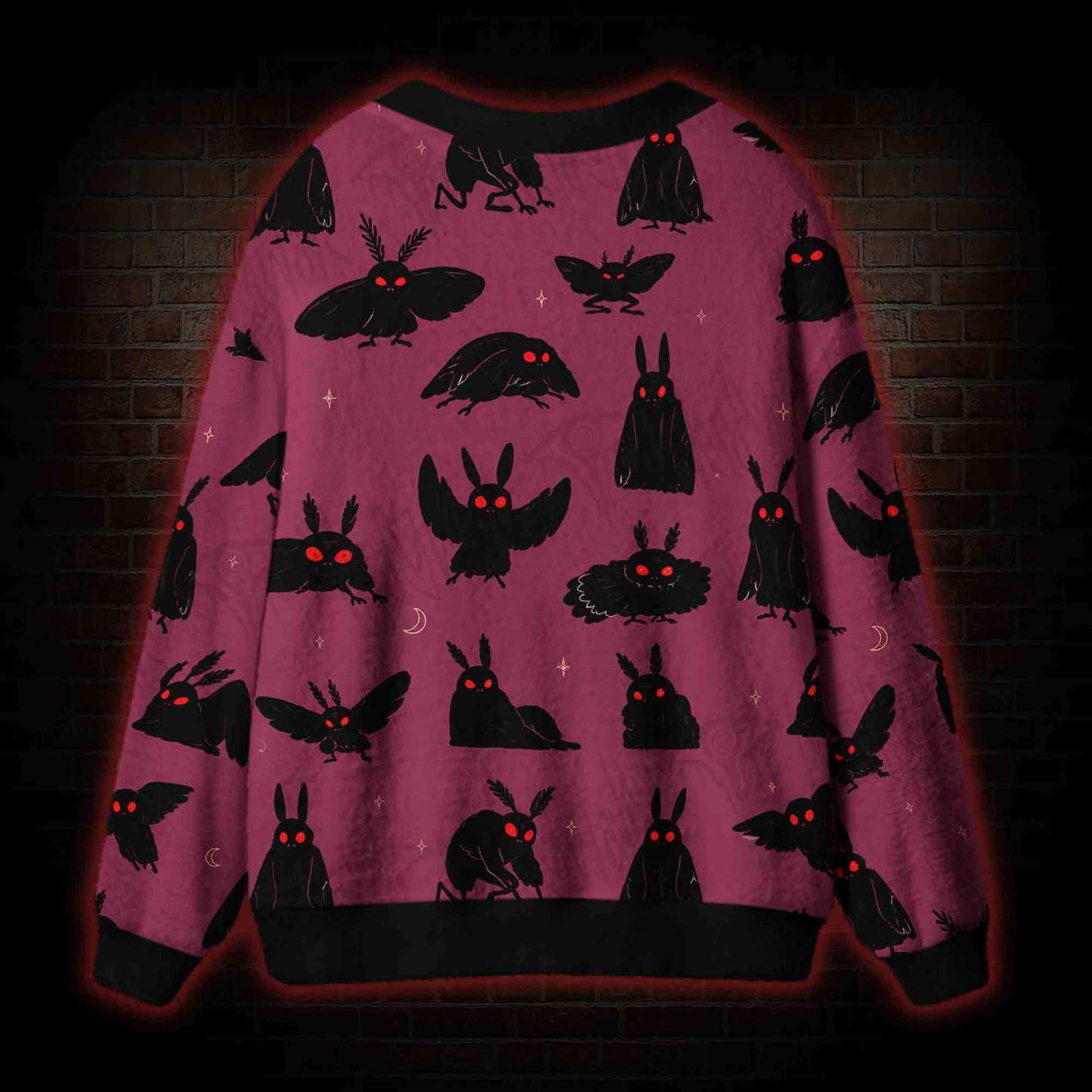 Cryptid Mothman Cardigan Sweater