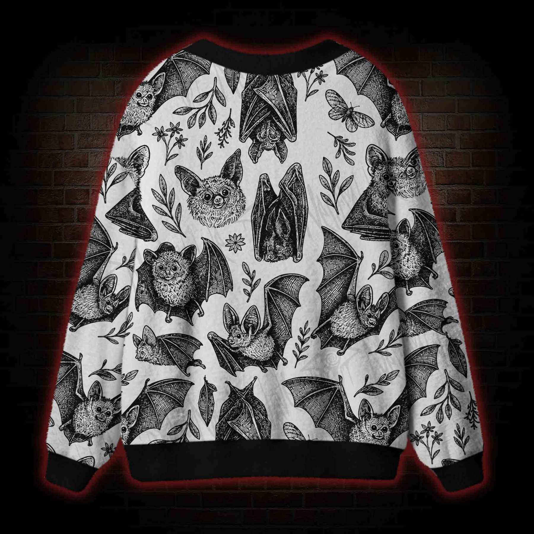 Echoing Bat Cardigan Sweater
