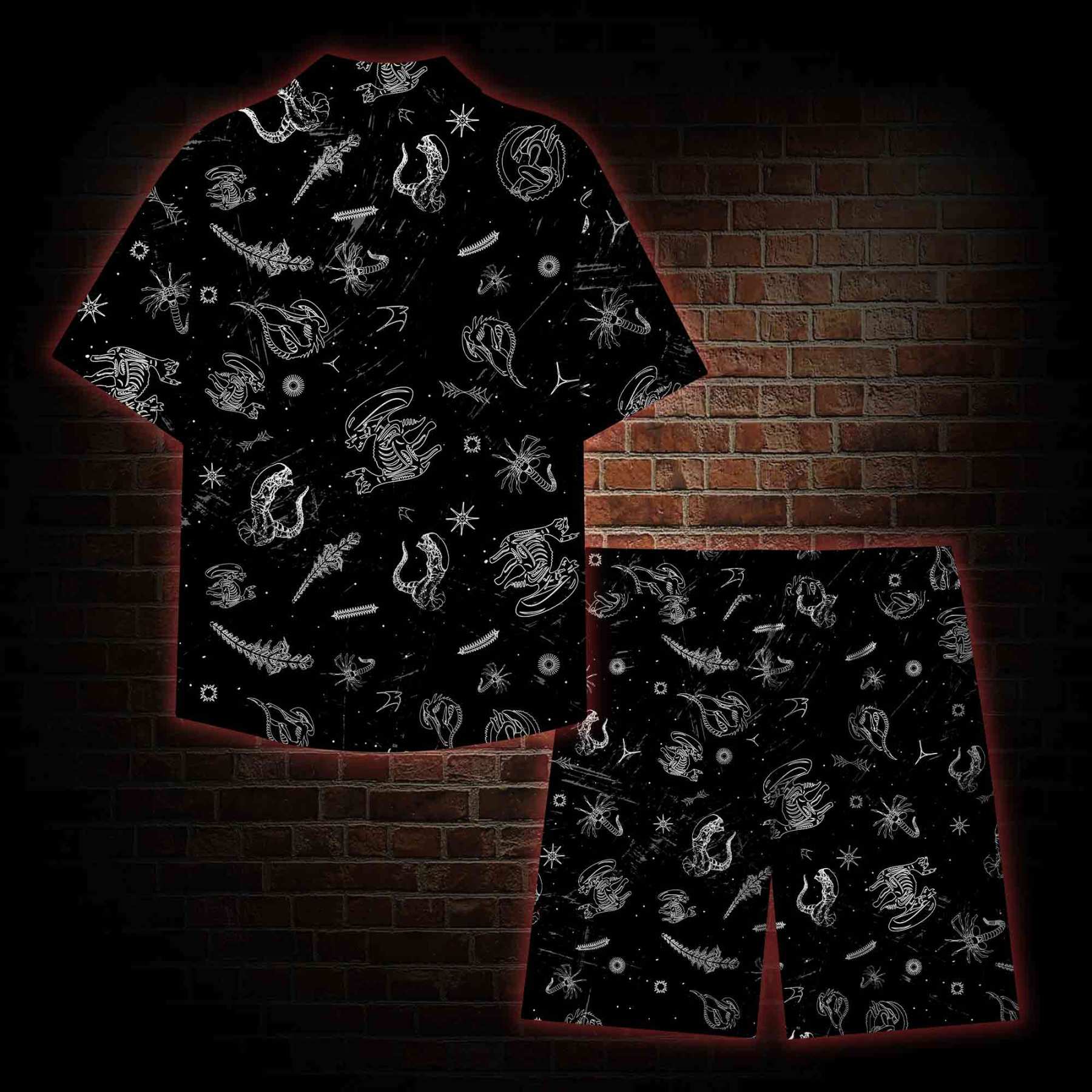 Aliens Lightweight Hawaiian Shirt