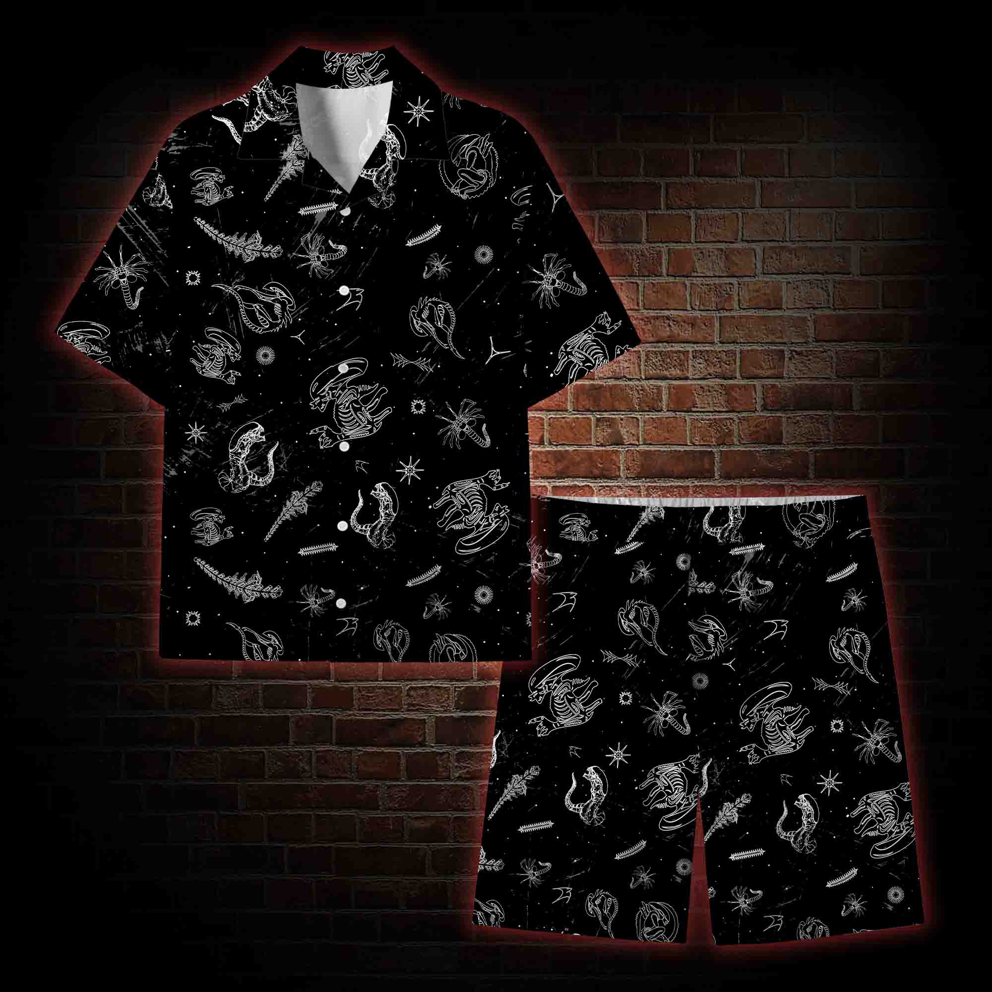 Aliens Lightweight Hawaiian Shirt