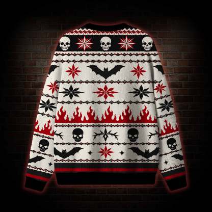On the Naughty List and I Regret Nothing Ugly Sweatshirts