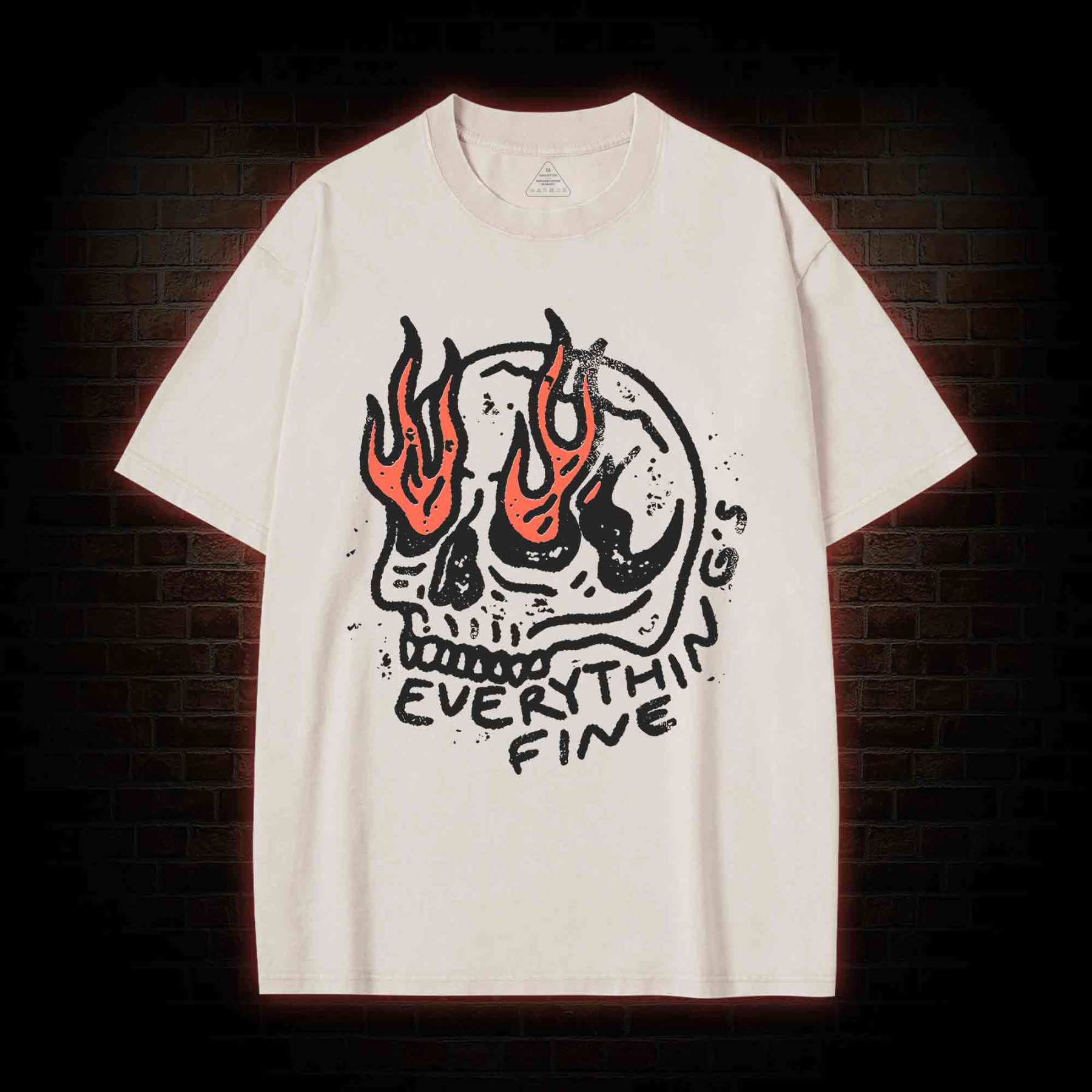 Everything Is Fine Washed T-shirt