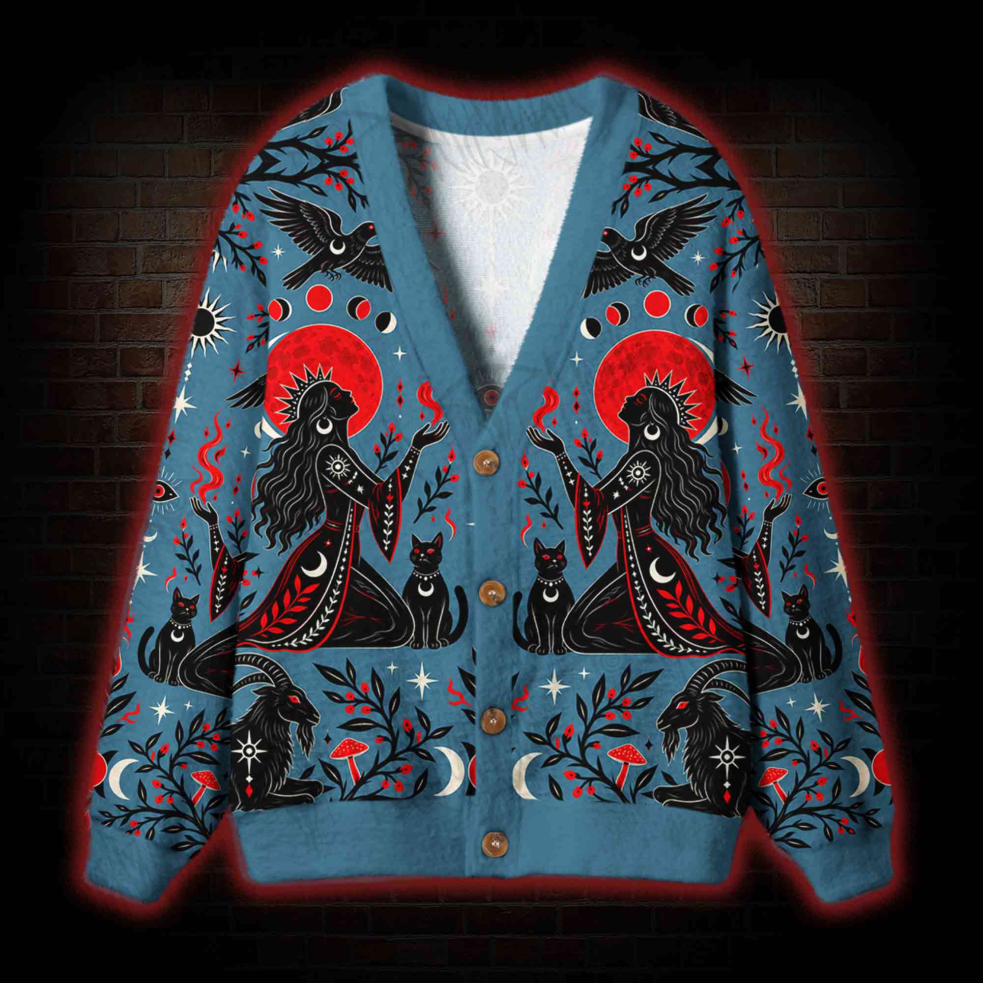 Abyss Bloodmoon Cardigan Sweater