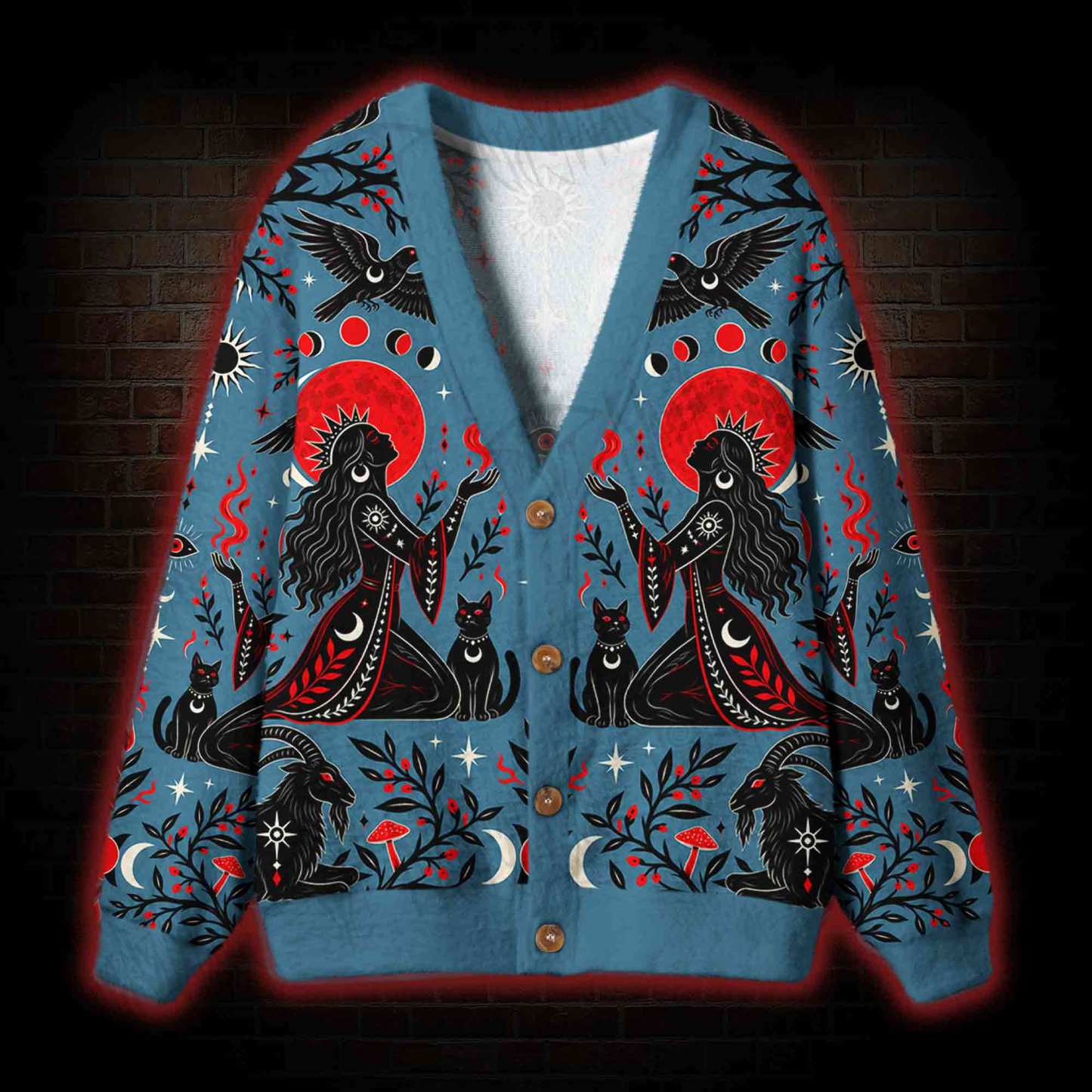Abyss Bloodmoon Cardigan Sweater