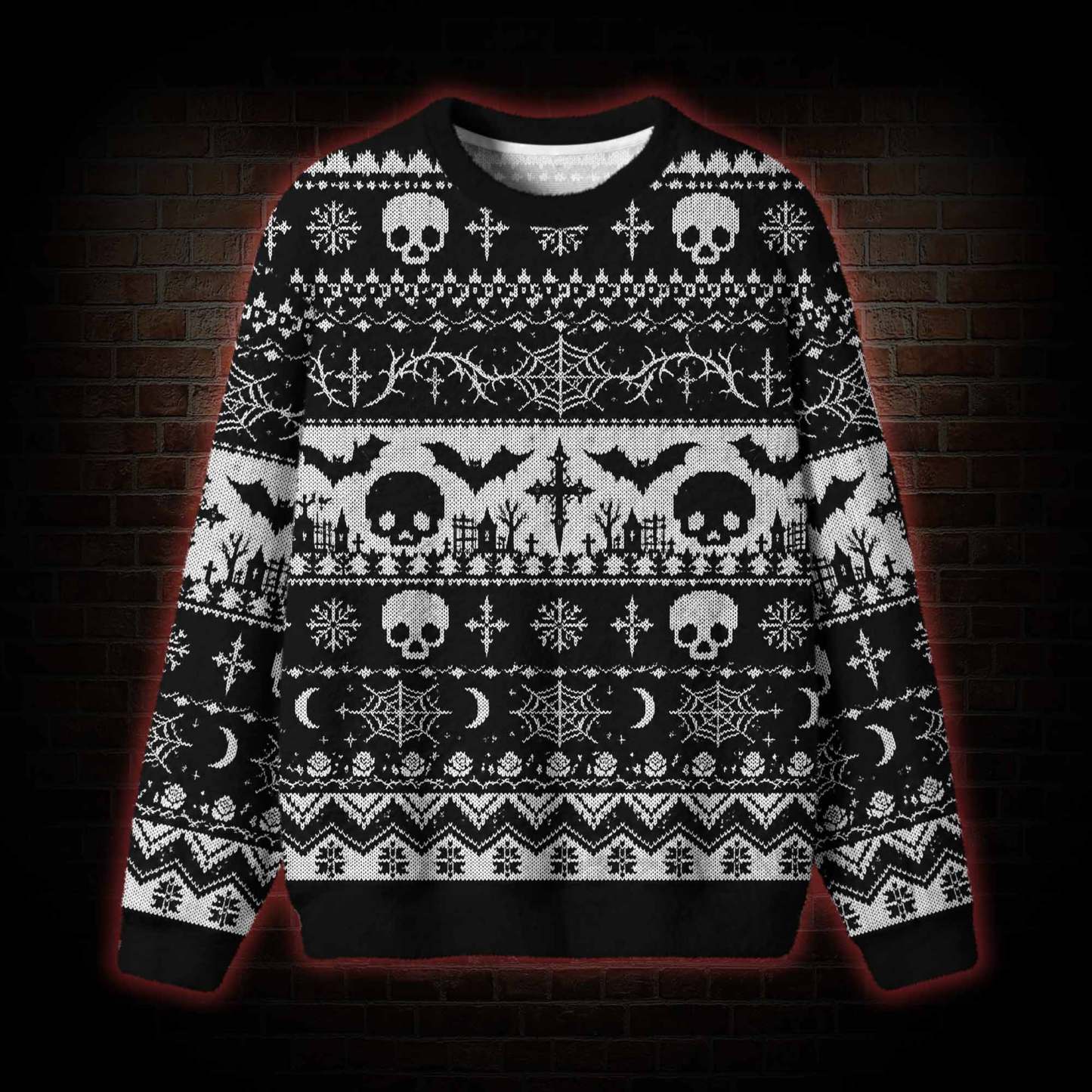 Gothic Graveyard Symphony Ugly Sweatshirts