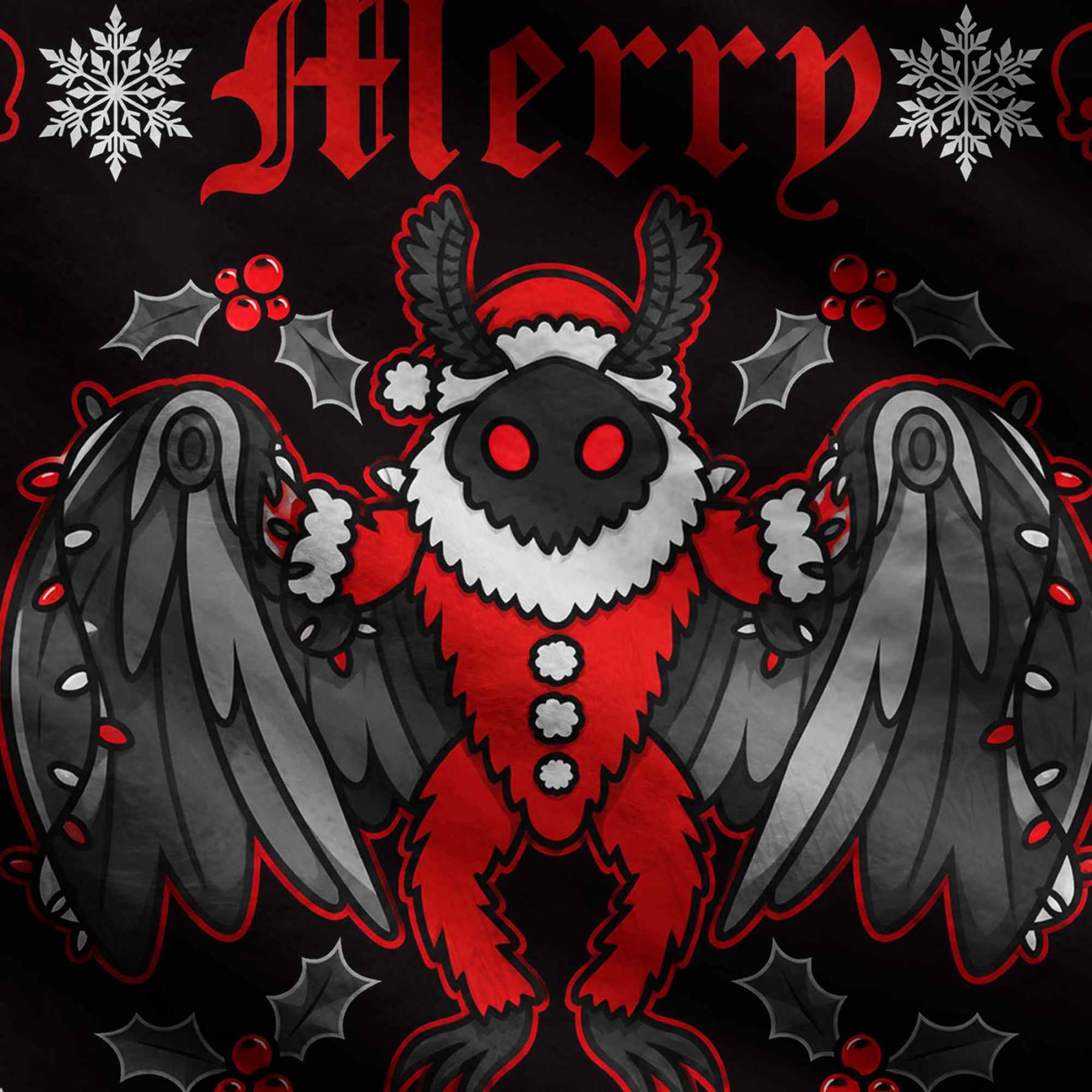Merry Mothmas Ugly Sweatshirts