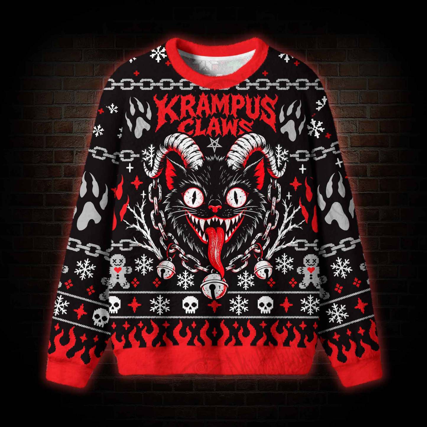 Krampus Claws Ugly Sweatshirts