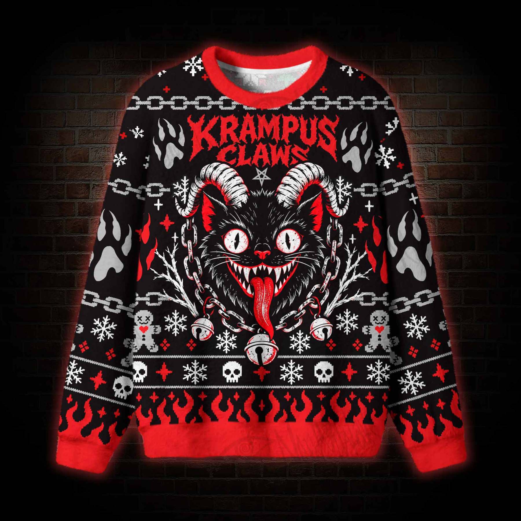 Krampus Claws Ugly Sweatshirts
