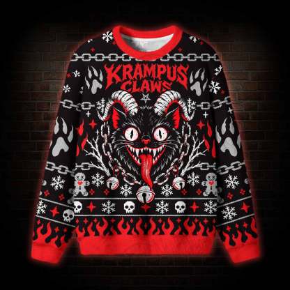 Krampus Claws Ugly Sweatshirts