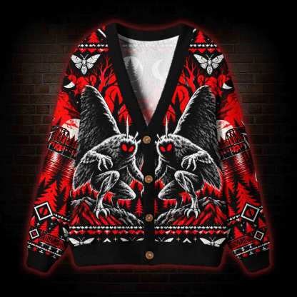Mothman Descent Cardigan Sweater