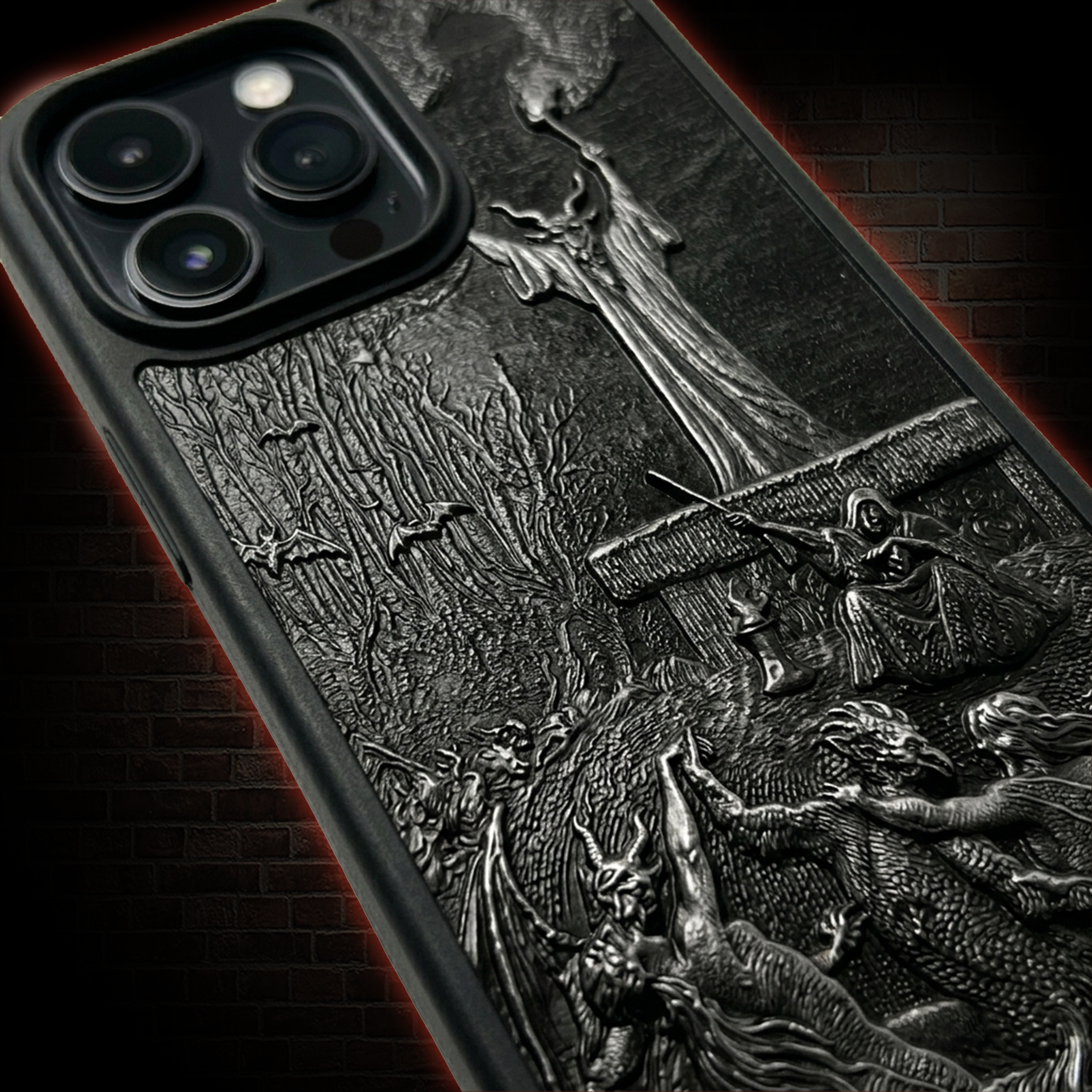 Witches Sabbath 3D Acrylic Relief Phone Case